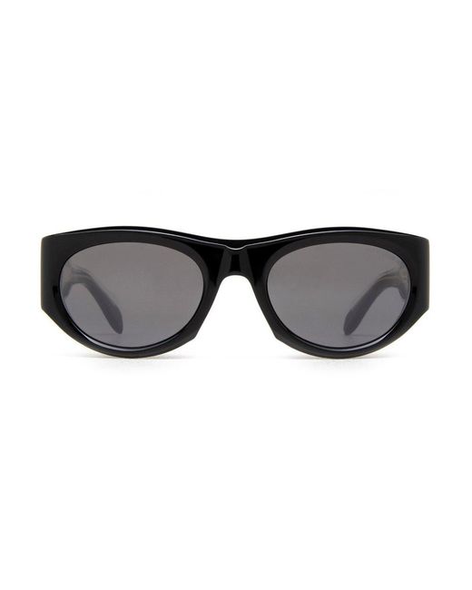 Cutler & Gross Black Round Frame Sunglasses