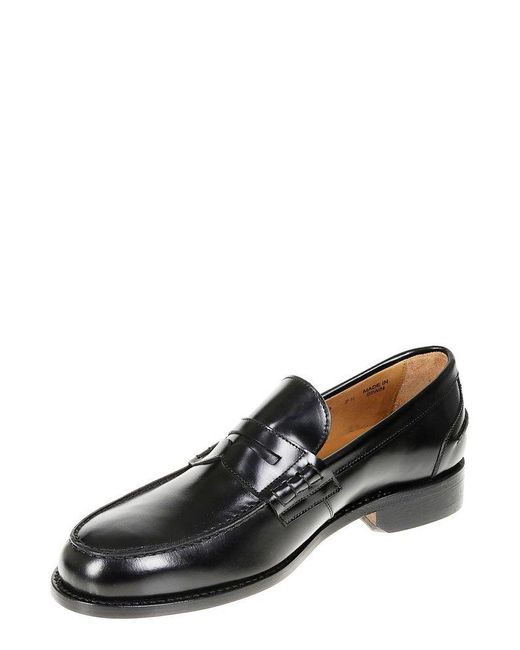 BERWICK  1707 Black Classic Penny Loafers for men