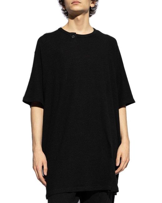 Yohji Yamamoto Black Oversize T-shirt, for men