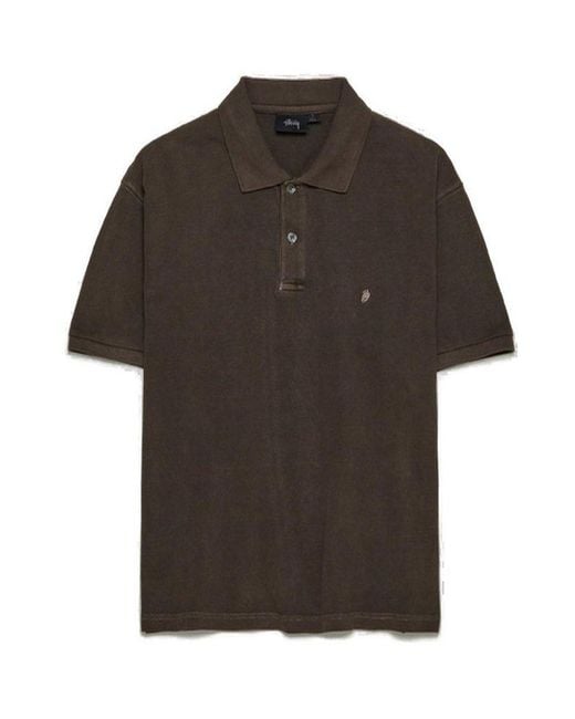 芸能人愛用アイテム特集 Stussy Lyst | Black in Shirt Polo Pique Dyed Pigment トップス