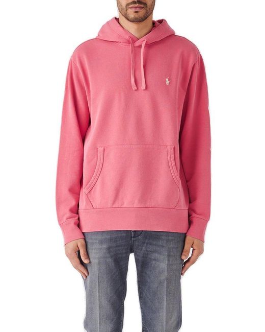 Polo Ralph Lauren Pink Long Sleeve Sweartshirt Sweatshirt for men