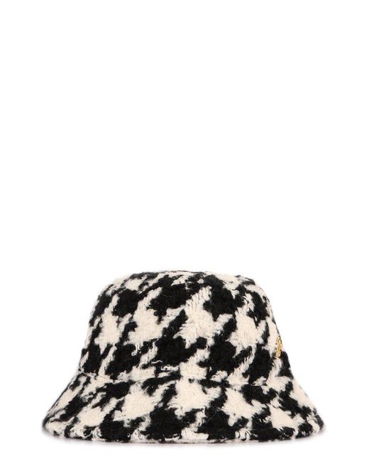 Nina Ricci Black Patterned Bucket Hat