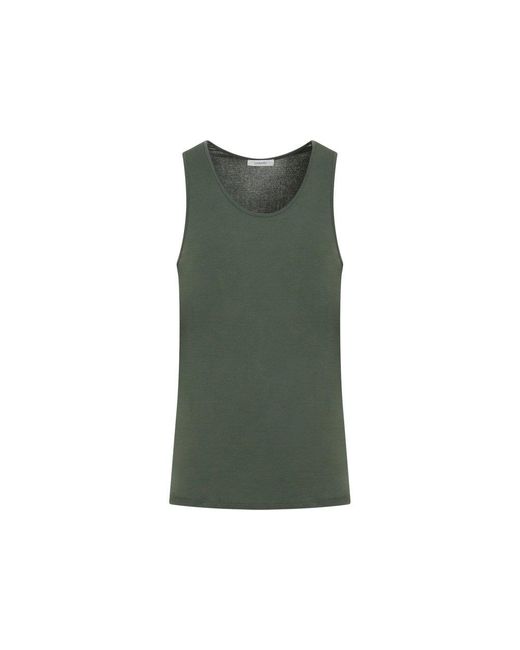 Lemaire Green Eaire Rib Tank Top for men