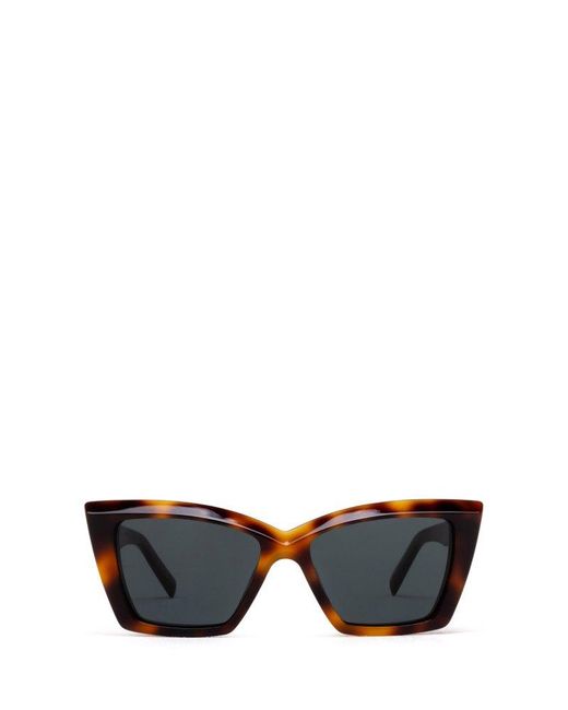 Saint Laurent Blue Cat-eye Frame Sunglasses