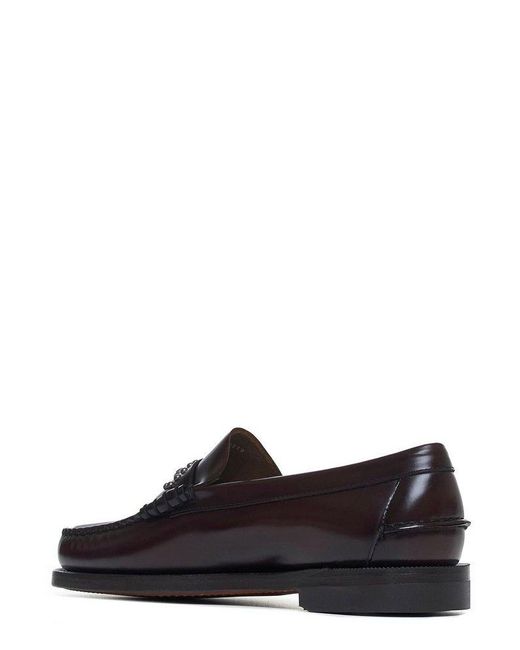 Sebago Black Classic Dan Eyes Slip-On Loafers for men