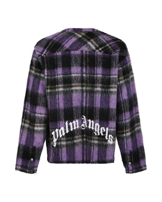 Palm Angels Purple Cardigans for men