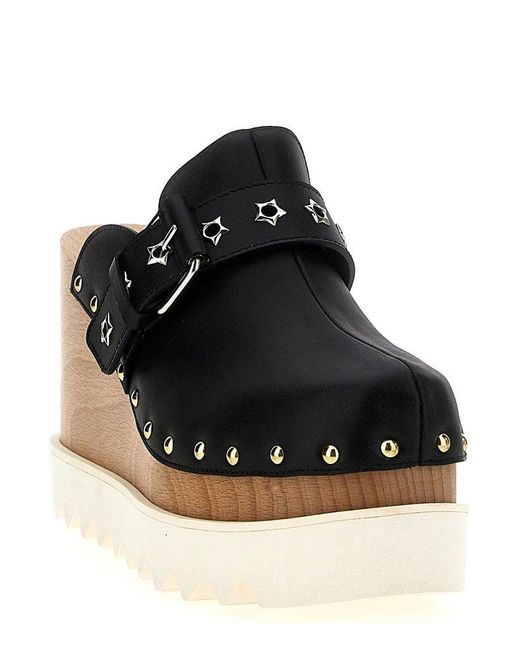 Stella McCartney Black Elyse Star-Studded Mules
