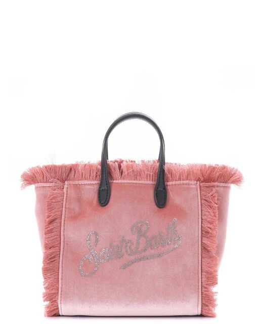 Mc2 Saint Barth Pink Vanity Mini Top Handle Bag