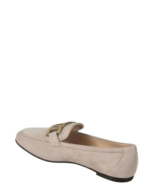 Tod's Gray Kate Slip-on Loafers