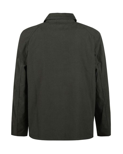Barbour Black Collared Button-Up Jacket for men