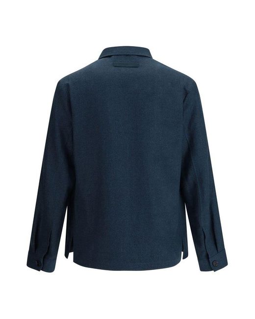 Zegna Blue Single Breasted Tailored Blazer for men