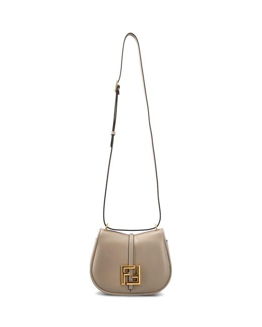 Fendi Natural C'mon Small Satchel Bag