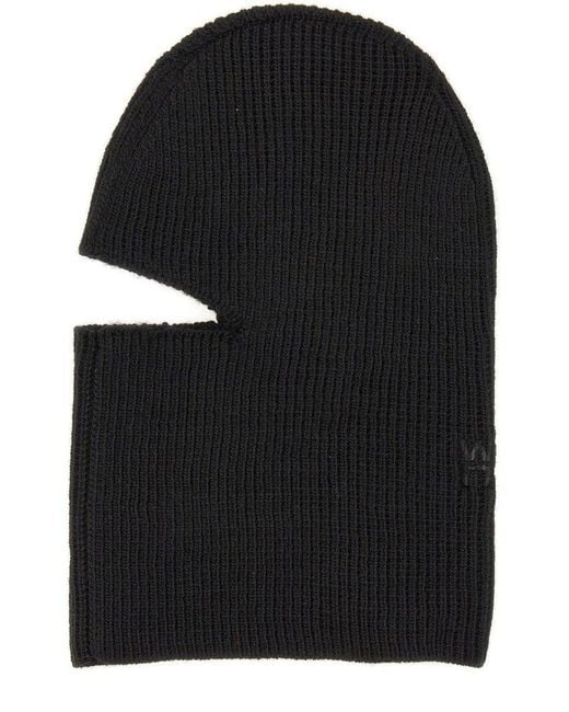 T By Alexander Wang Black T By Alexander Wang Balaclava With Logo