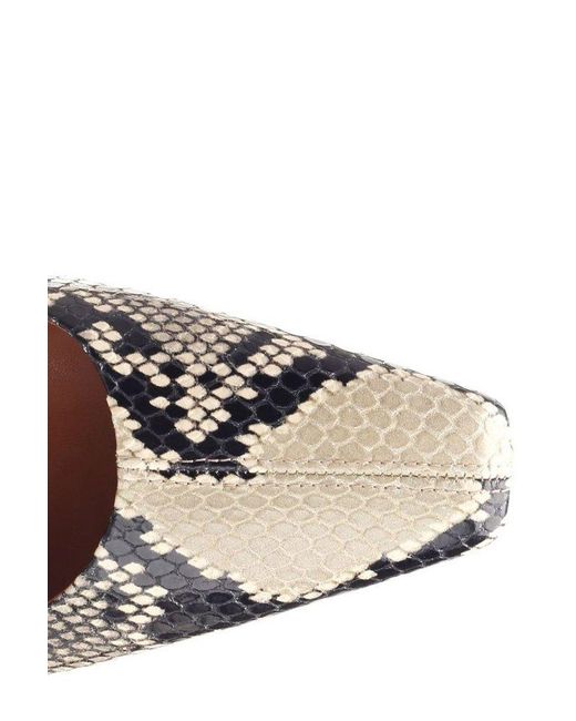 Paris Texas Metallic Belle Embossed Slingback Pumps
