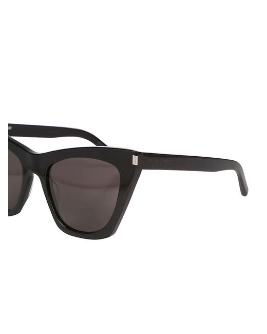 Saint Laurent Gray Kate Cat-eye Sunglasses