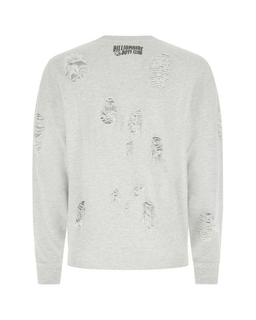 distressed crewneck sweatshirt