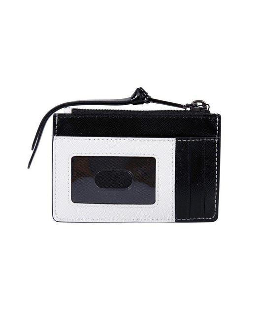 Marc Jacobs The Snapshot Dtm White Black Card Holder Lyst
