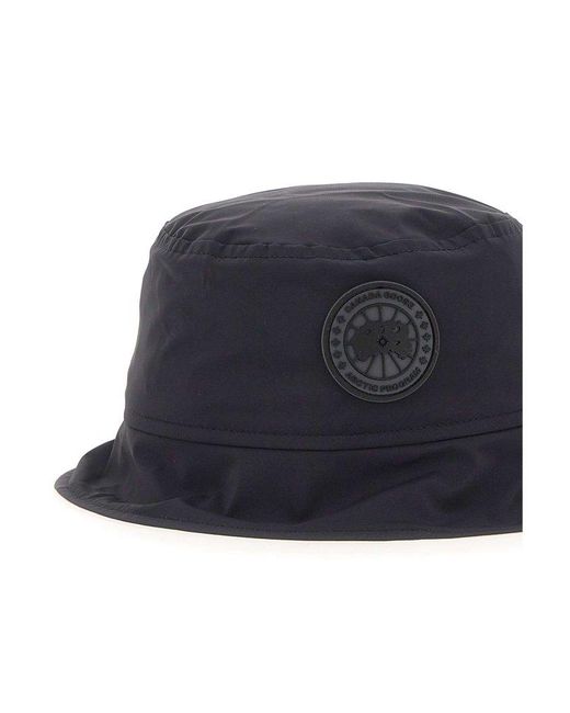Canada Goose Blue Logo Patch Bucket Hat for men