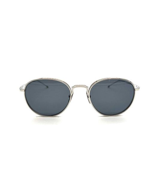 Thom Browne Blue Round Frame Sunglasses