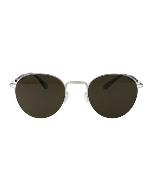 Mykita Metallic Tate Oval Frame Sunglasses