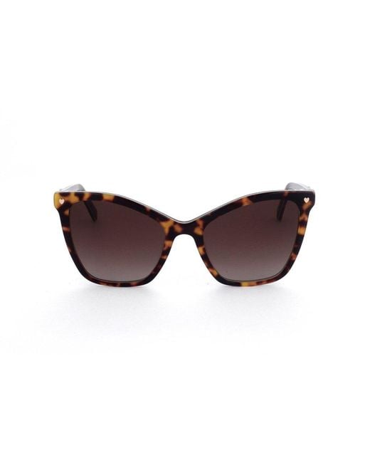 Love Moschino Multicolor Cat-Eye Frame Sunglasses
