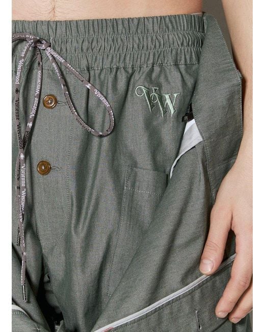 Vivienne Westwood Green Wreck Pants for men