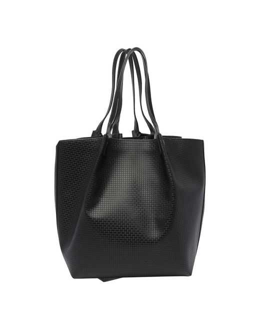 Serapian Black Vertical Secret Tote Bag for men