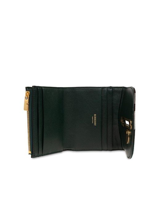 Burberry Black Checked Wallet,