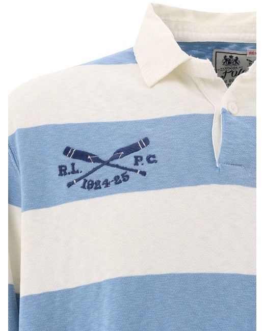 Polo Ralph Lauren Blue "Rugby" Polo Shirt for men