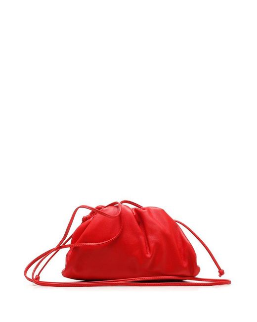 Bottega Veneta Red The Mini Pouch Crossbody Bag
