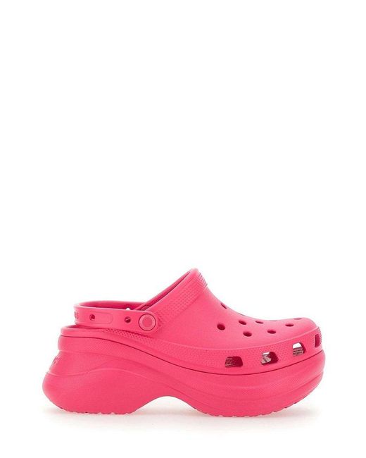 CROCSTM Pink Bae Platform Clogs