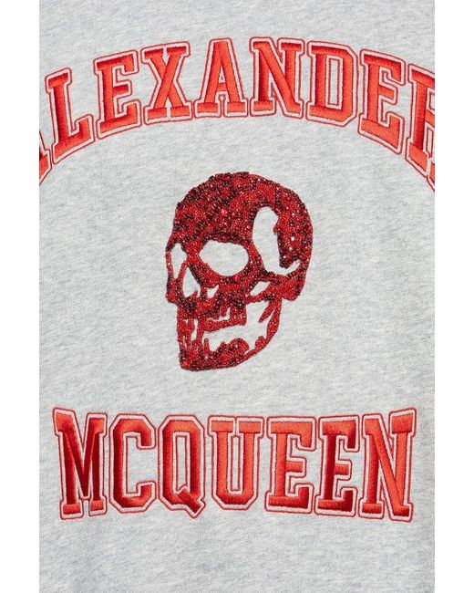 Alexander McQueen White Cotton Sweatshirt for men