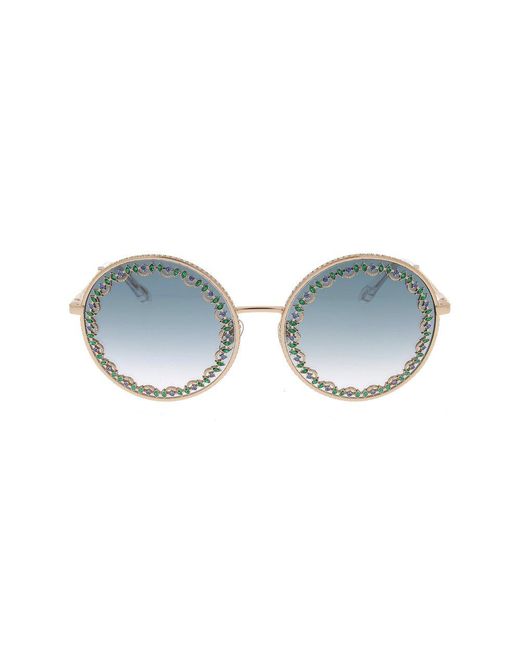 Chopard Black Round Frame Sunglasses