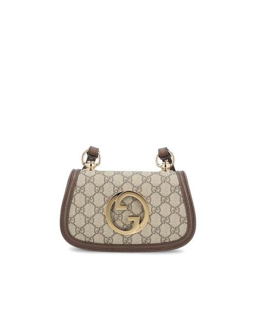 Gucci White Blondie Chain Linked Mini Shoulder Bag