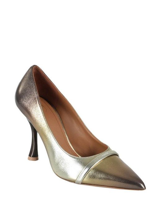 Malone Souliers Brown Jhene Pointed-toe Slip-on Pumps
