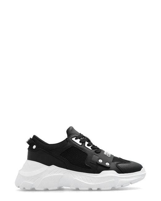 Versace Black Speedtrack Low-top Sneakers for men
