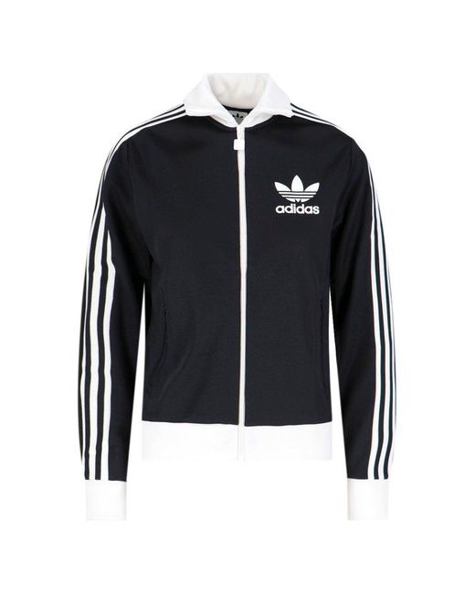 Adidas Black Beckenbauer Logo Printed Track Jacket