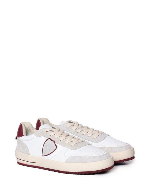 Philippe Model White Nice Low-Top Sneakers for men