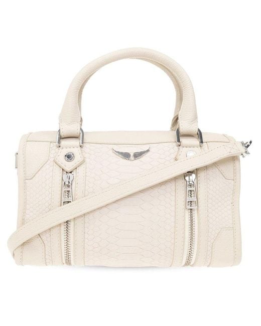 Zadig & Voltaire Natural Sunny Zip-up Xs Top Handle Bag