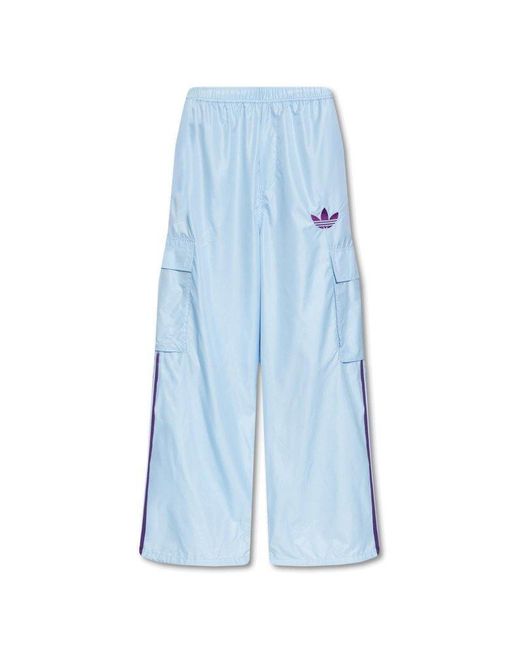 adidas Originals X Kerwin Frost Baggy Track Pants in Blue for Men