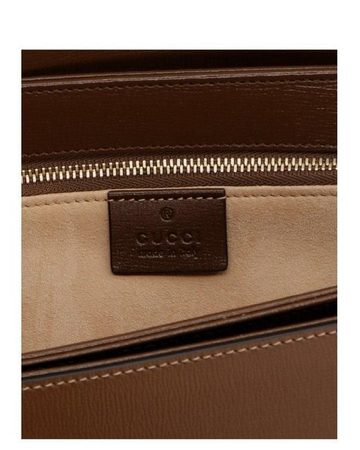 Gucci Horsebit 1955 Shoulder Bag in Brown Lyst