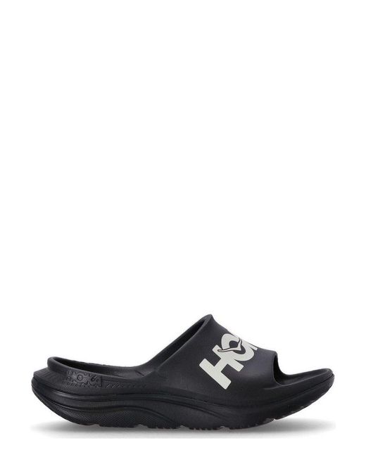 Hoka One One Black Ora Athletic Slides