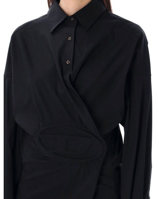 DIESEL Black D-sizen Shirt Dress