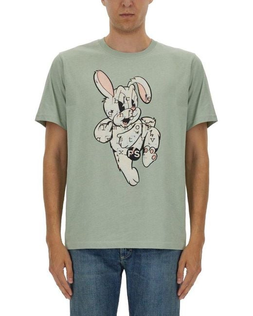 Paul Smith Green Regular Fit T-Shirt for men