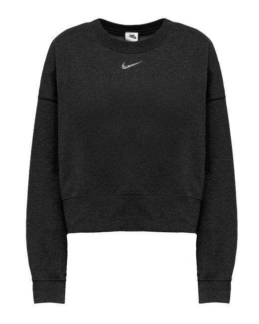 nike black essentials crewneck sweatshirt