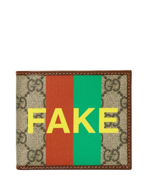Gucci Multicolor Not Fake Logo Wallet for men