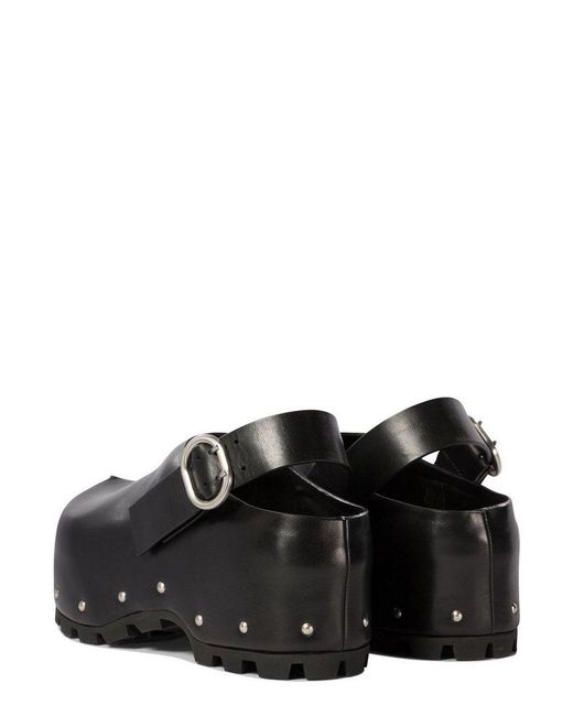 【送料&関税込】Jil Sander Stud-embellished Mules Jil Sander Stud Embellished Clogs in Black for Men | Lyst