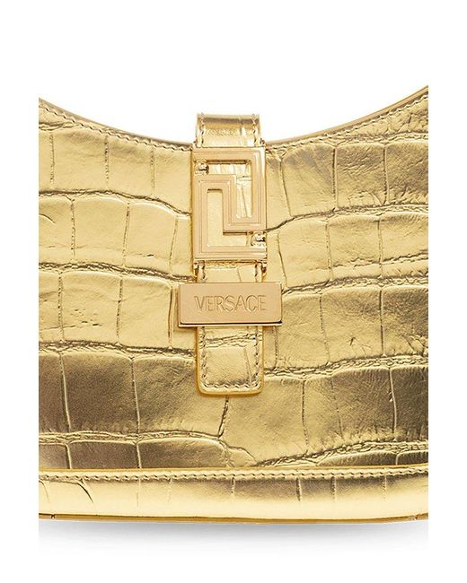 Versace Metallic ‘Greca Goddess Small’ Shoulder Bag