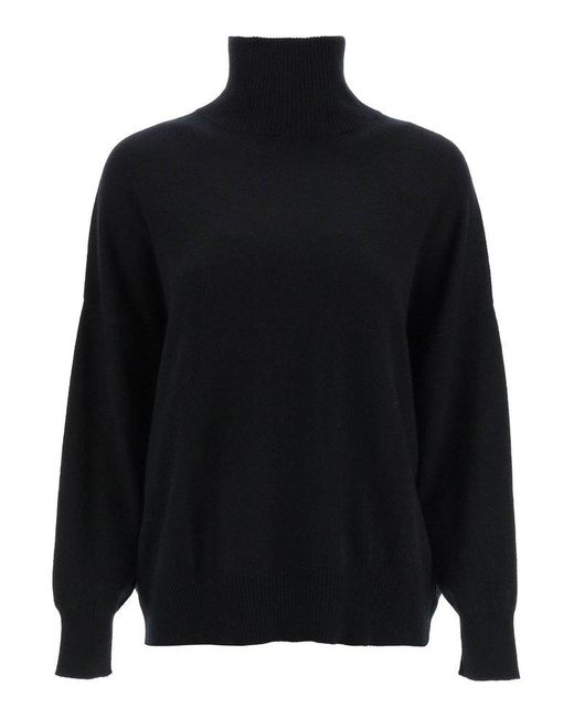 Loulou Studio Black Murano High-neck Knitted Jumper