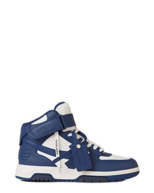 Off-White c/o Virgil Abloh Mid Top Out Of Office Sneakers in Blue for ...